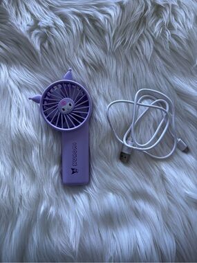 Sanrio Kuromi x Miniso Purple Portable USB Rechargeable Handheld Fan GUC